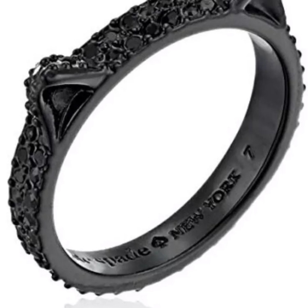 Kate Spade Black Cat ring size 5 - Picture 4 of 5